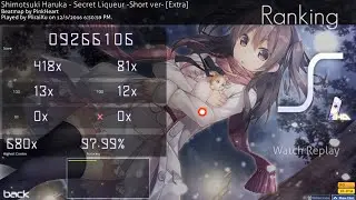 Osu! - Secret Liqueur -Short ver-  [Extra] + HD