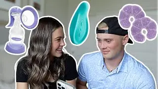 Quizzing My Husband On PREGNANCY Products! | Alyssa & Dallin