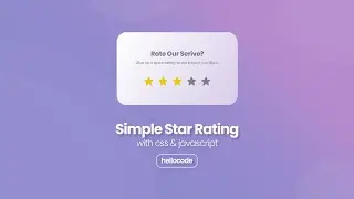 Tutorial Simple Star Rating Dengan CSS & Javascript