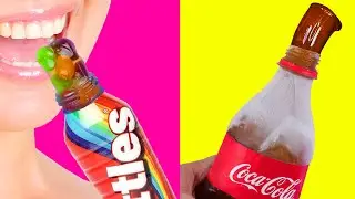 NOUVELLES RECETTES DE CARAMEL GLACÉ EN BOUTEILLE au Coca et aux Skittles