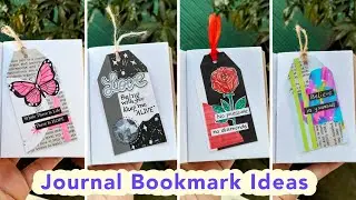 5 Easy Journal Bookmark Ideas With homemade supplies _ Journal with me