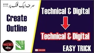 How to Create Outline In Coreldrawx7 | #Outline | #cdr  | #tutorial | #easy | #technical | #digital