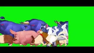 Derek The Sheep Stampede (V3) Green Screen