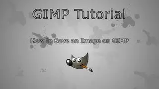 GIMP- How to save an image