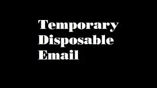 Temporary email address for verification