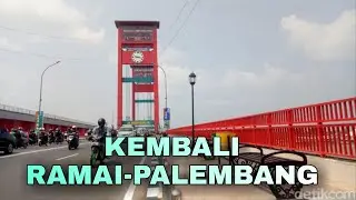 MUDIK PALEMBANG-INDRALAYA||KEADAAN PALEMBANG SUDAH RAMAI.#vlog1