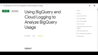 [UPDATED] Using BigQuery and Cloud Logging to Analyze BigQuery Usage || 