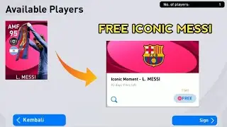 Free Iconic Messi For All 😍 How To Get Free Iconic Messi In Pes 2021 Mobile || Free
