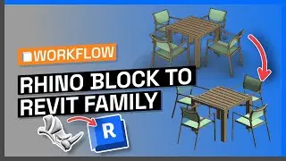 Rhino Block to Revit Family (with materials) using Speckle!