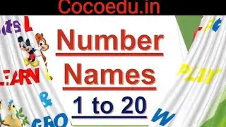 Number Name 1 to 20 | LKG Study | CoCoEDU.in