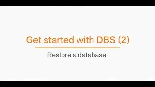 Demo | How to Restore Data to a New ApsaraDB RDS for MySQL Instance Using DBS