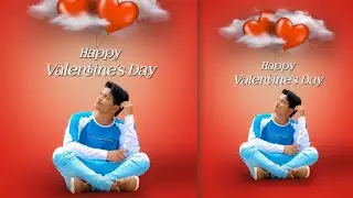 valentine's day photo editing in Telugu | valentine's day photo editing picsArt