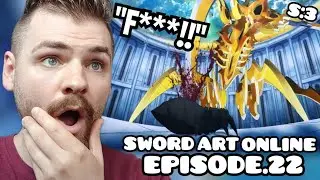 WTF IS THAT??!!! | Sword Art Online | Episode 22 | SEASON 3 ALICIZATION | New Anime Fan | REACTION!