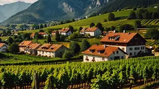 Klingenmünster,Germany!Charming wine village 🍇 at the foot of the mountains 🏔️ /Autumn 4k walk
