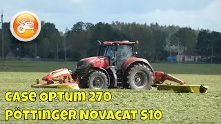 Silage 2023 | Case Optum 270 & Pöttinger Novacat triple mowers