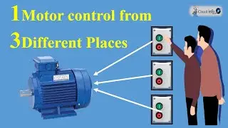 1 Motor Control From 3 Different places  Connection / 3 Switches 1 motor/ Circuit info