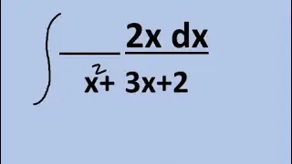 How to integrate 2x dx/(x^2+3x+2)