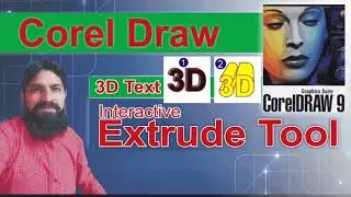 3D Interactive Extrude Tool - CorelDraw - FiazKhadmi