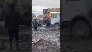 Тащим с утра мазерати 25т галичанином  камазом ходаком галичанин 25 т . Кс-45717  будни крановщика