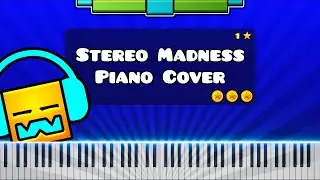 Stereo Madness by Forever Bound - Piano Tutorial / Cover (Geometry Dash Level 1)