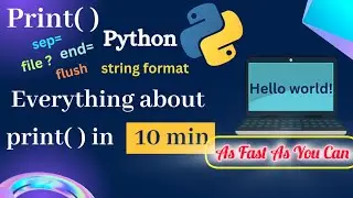 Print( ) in python |Significance of print( ) | First program using print() in python | syntax 
