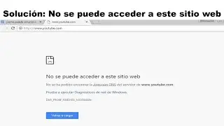 Solución No se puede acceder a este sitio web