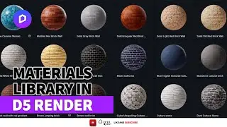 How to apply D5 Material and Realistic PBR materials in D5 Render