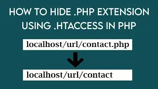 How to Hide .Php extension using .Htaccess in url in hindi