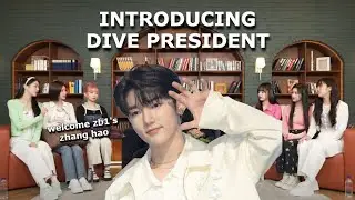 INTRODUCING DIVE's PRESIDENT... ZB1's Zhang Hao