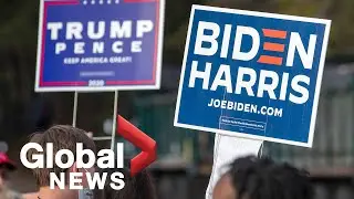 US election: What are the final arguments for voters in swing states?