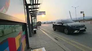 춘천시민버스 11번 현대 일렉시티 소양강처녀상(2287)정류장 진입영상