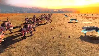 50 Snow Leopards VS 640 Spawn of Slaanesh - Total War Warhammer 3