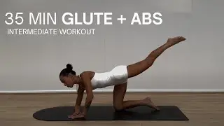 35 MINUTE POWER PILATES BOOTY AND AB SCULPT | At Home Pilates Work Out (no equipment required)