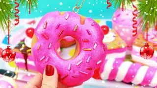 🎄 НОВОГОДНИЕ ИГРУШКИ НА ЁЛКУ 🎄 сферы пончик каваи  DIY Christmas decorations
