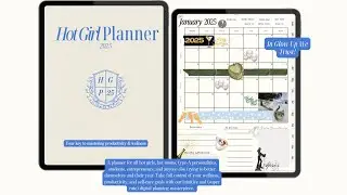 Hot Girl Planner Tutorial 🫧⋆｡˚ THE MOST AESTHETIC planner for 2025  🫧⋆｡˚ #thatgirl #digitalplanners