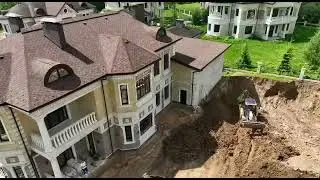 Разработка грунта под чашу переливного бассейна