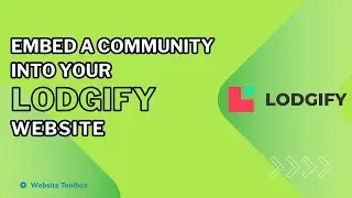 Embed A Community Into Your Lodgify Website