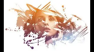 Photoshop | Amazing Photo Effects Paint Splash on face using Brush