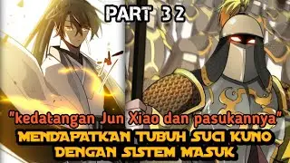 kedatangan Jun Xiao dan pasukannya - alur cerita manhua overpower - tubuh suci kuno