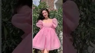 Korean Girl Dress Design 2025 | Korean Pink Short Dress Design Ideas| 