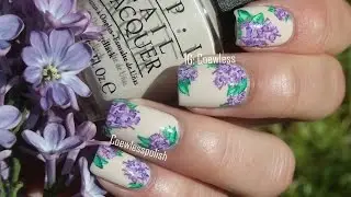 Lilac nail art tutorial