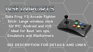 Data Frog Y3 Arcade Fighter Stick: Large wireless stick for PC, Android and iOS.
