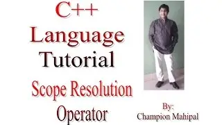 C++ Programming  Language Tutorial 51 Scope Resolution Operator