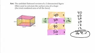 3D Figure (Prism and Pyramid) vocabulary, Making Nets, and Calculating Surface Area