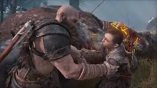 God Of War Kratos Vs Badlur Boss Fight Insane
