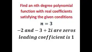 Form a polynomial with real coefficients with the given degree and zeros