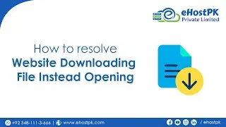 Website is downloading file instead of opening website - 