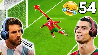 Messi & Ronaldo react to Funny Clips 54!