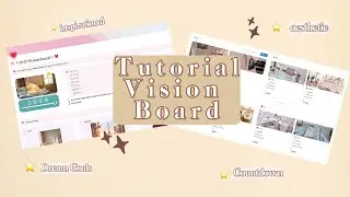 NOTION TUTORIAL✨ Making Vision Board and Dream Goals with Me🎯
