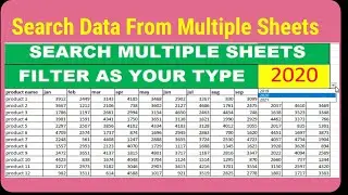 how to search multiple sheet in excel | Search Data from Multiple Sheets in Excel